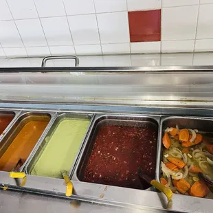 Salsa bar at Soto&apos;s Mexican Food #2