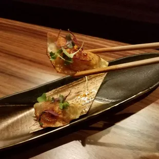 Foie gras gyoza. Oishi!