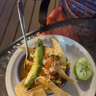 Sopa de tortilla deliciosa