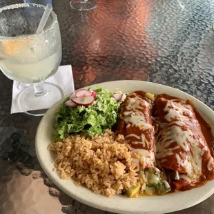 2 Veggie Enchiladas