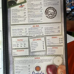 Updated Menu