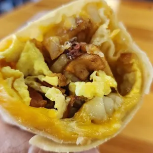 Bacon and Egg Breakfast Burrito