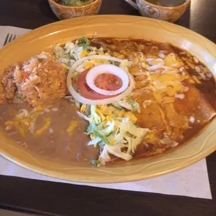 Cheese enchiladas