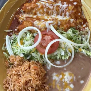 Chicken enchiladas
