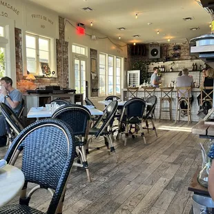 Interior of restaurant