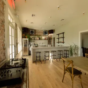 the kitchen and dining room of a home