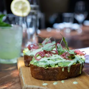 Happy Hour Avocado Crostini