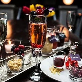 Do It Yourself Prosecco Bar - table side