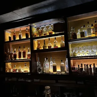 Bar View.  Nice bourbon selections.