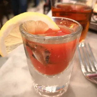 Oyster shooter.