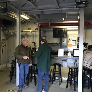 Their tasting room is inside of an old naval submarine!