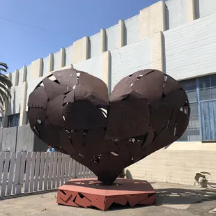 Cool art piece from burning man in the yard