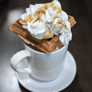 The waffle latte!