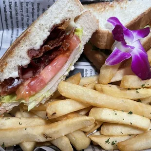 BLT with their perfectly cooked fries.