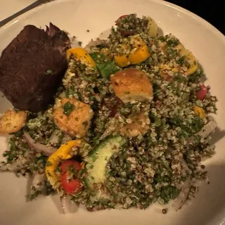 Quinoa & Grilled Bread Salad