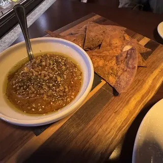 Muhammara Dip (Roasted red pepper & walnut dip)