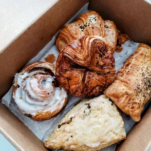 Box of delicious pastries! Get them!