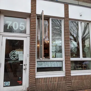 Front of store