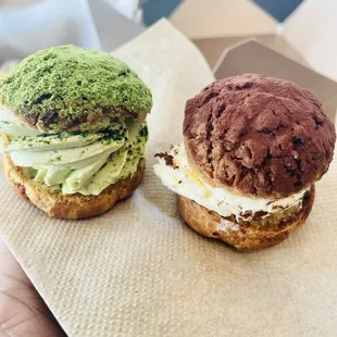 Matcha Adzuki Choux à la Crème, Tiramisu Choux à la Crème