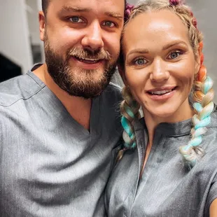 Meet the owners. Husband and wife