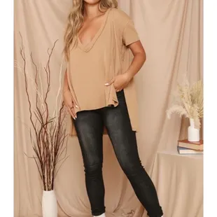 Camel high low top