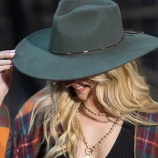 Teal Panama Hat