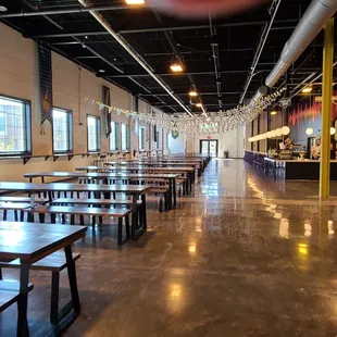 The bar seating is a mole long!