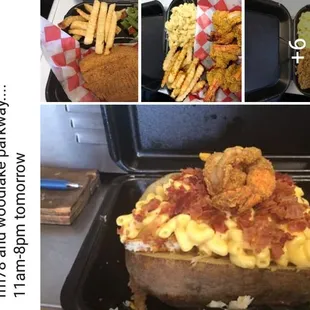 how to make a macaroni and cheese stuffed potato