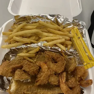 fried fish and french fries