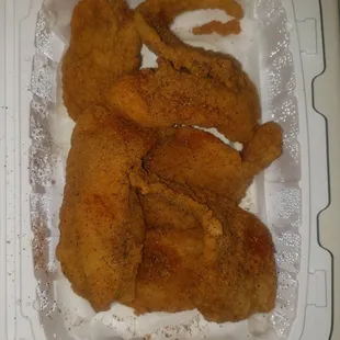 Flounder fish sandwich