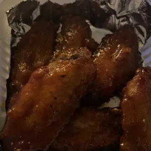 Honey lemon pepper wings