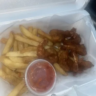 Fried Shrimp and fries