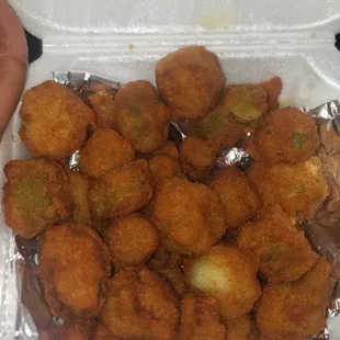 Fried okra