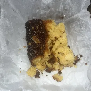 Burnt cornbread