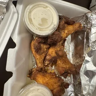 Garlic Parmesan wings