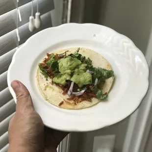 Made with the taco kit. Don&apos;t forget to heat up the tortillas!