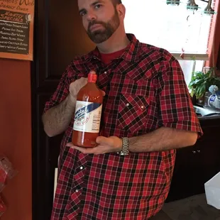 Got to have the Crystal Hot Sauce!!! My client had huge bottles stored in their cabinet. Lol  Chowchilla, CA