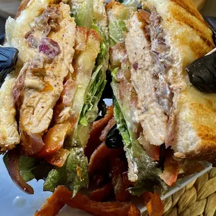 grilled chicken sandwich, pairs so well with our sweet potato fries!