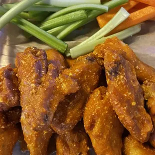 Flavored party wings