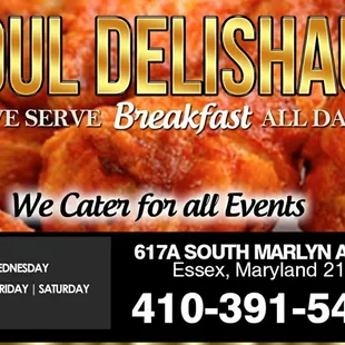 WE cater to all events,book us now