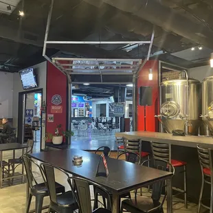 This shows how it opens to a little mall type area. Not sure that to call it.