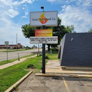a sign in a parking lot