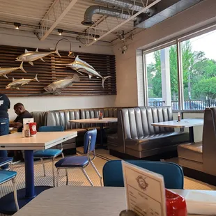a group of diners in a restaurant