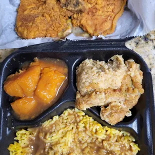 Dressing on the right; was ok.