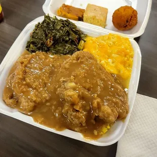 Smothered Pork Chop Plate