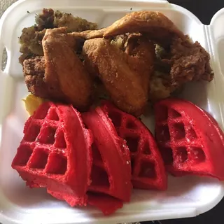 Red Velvet Waffle Special
