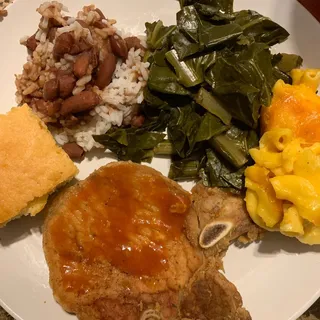 One Pork Chop Lunch Special
