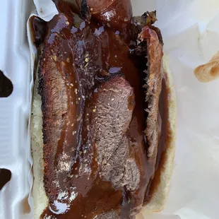 Brisket and sausage