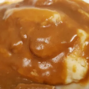 The mashed potatoes