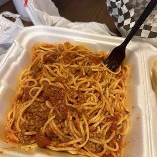 Spaghetti Plate Combo